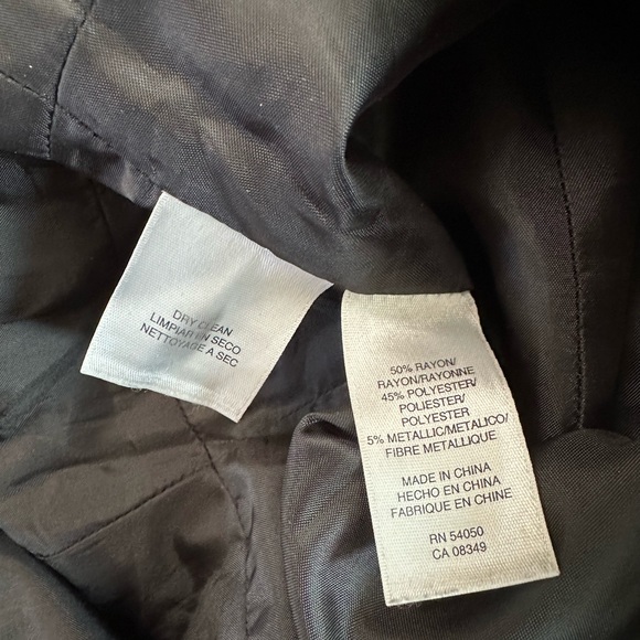 Jones New York Black Metallic Midi Dress Size 4 - Picture 15 of 17